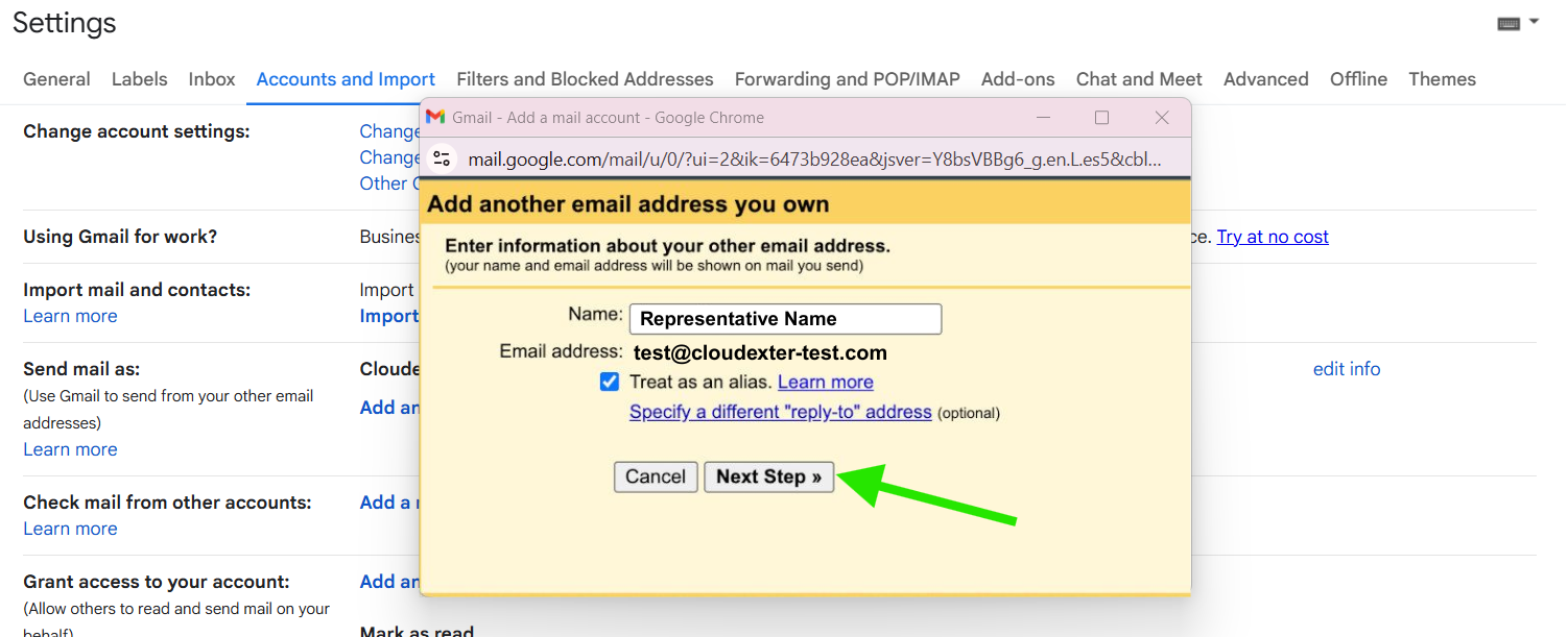 Step 1 Screenshot